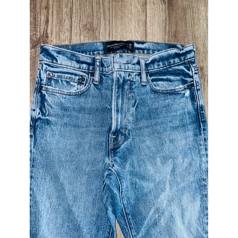 WB7 Abercrombie & Fitch A&F Vintage Stretch 90s Slim Jeans 29x32 - Picture 6 of 7